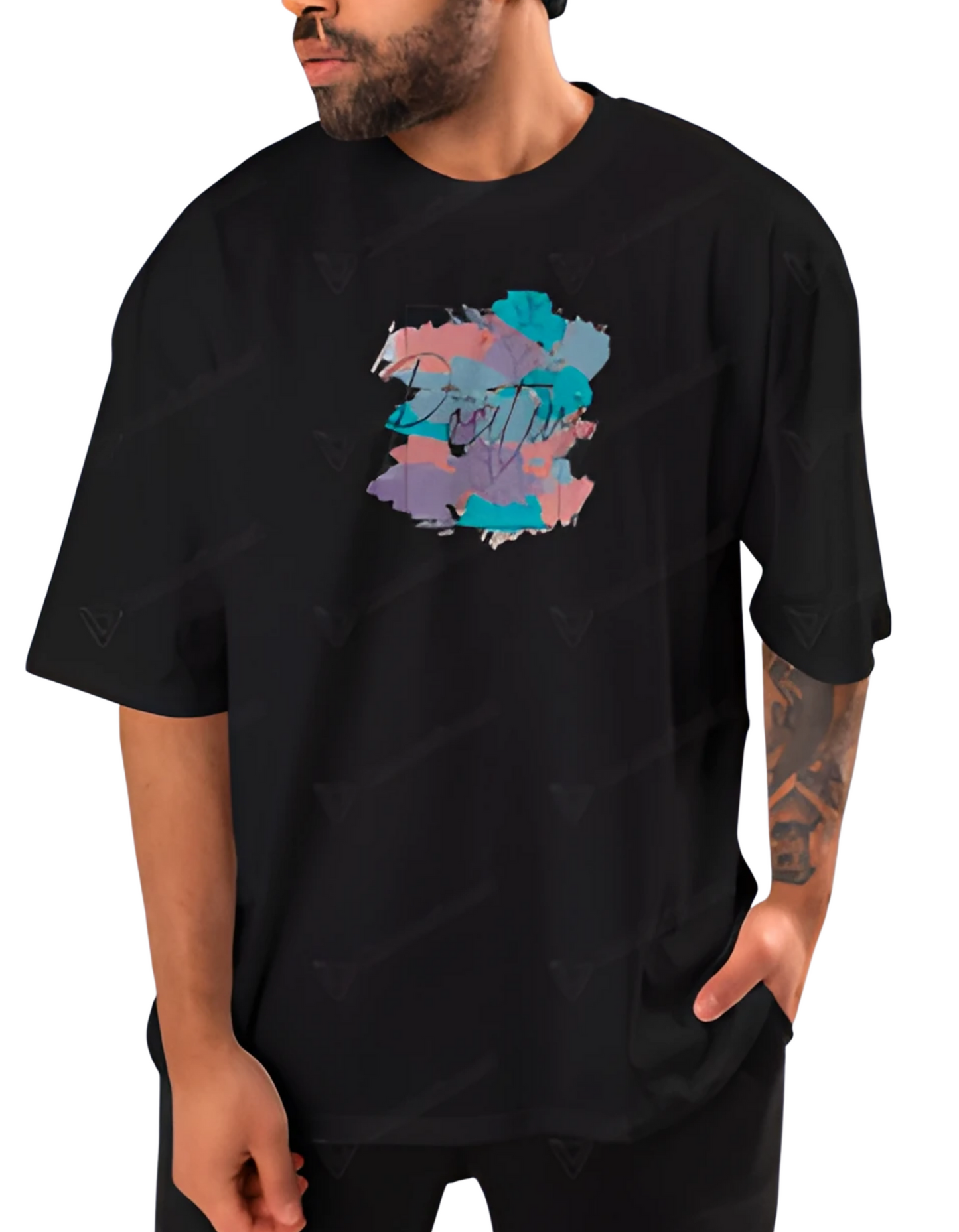 Positive Mind Oversized Graphic T-Shirt