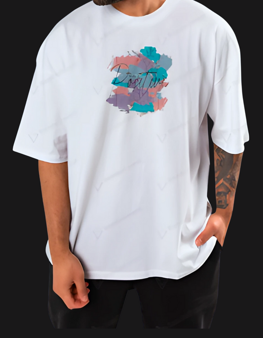 Positive Mind Oversized Graphic T-Shirt