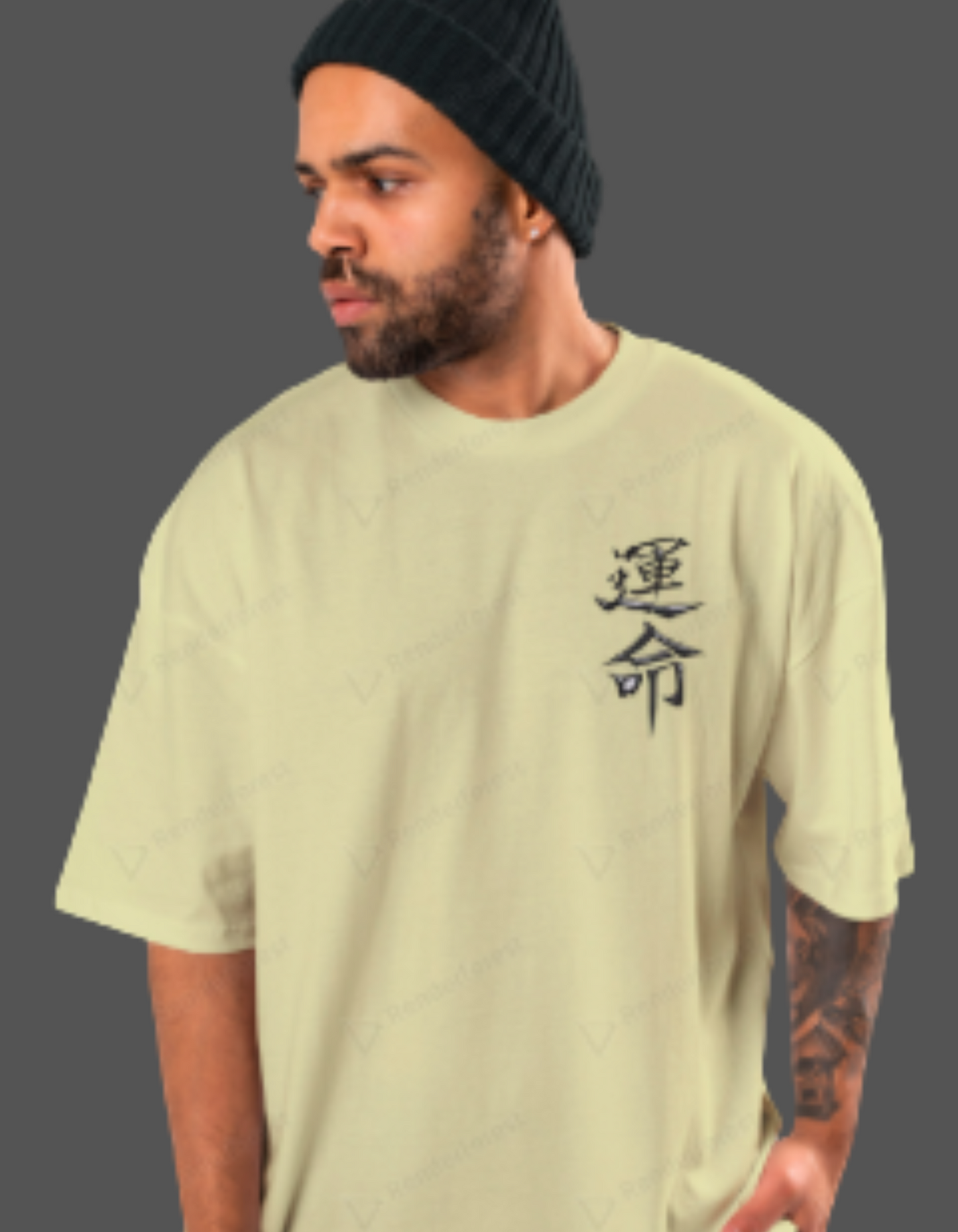 “Katana Destiny Oversized Graphic T-Shirt