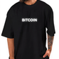 Bitcoin "To The Moon – Keep Mining" Oversized Graphic T-Shirt – Black