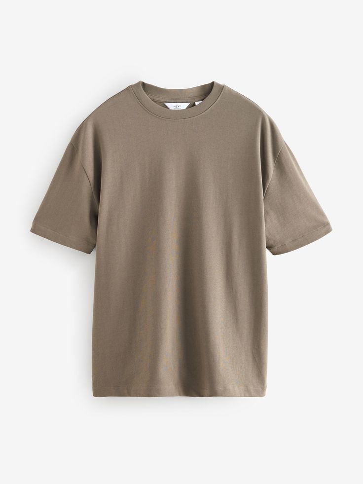 Drop Shoulder Plain T-Shirt