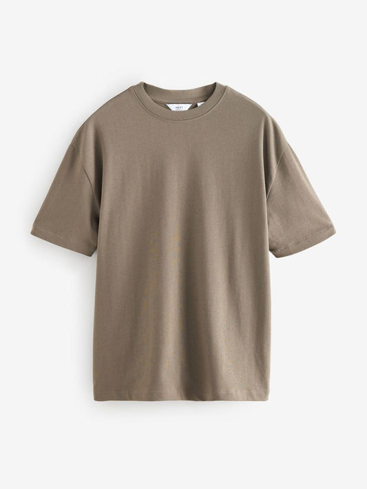 Drop Shoulder Plain T-Shirt