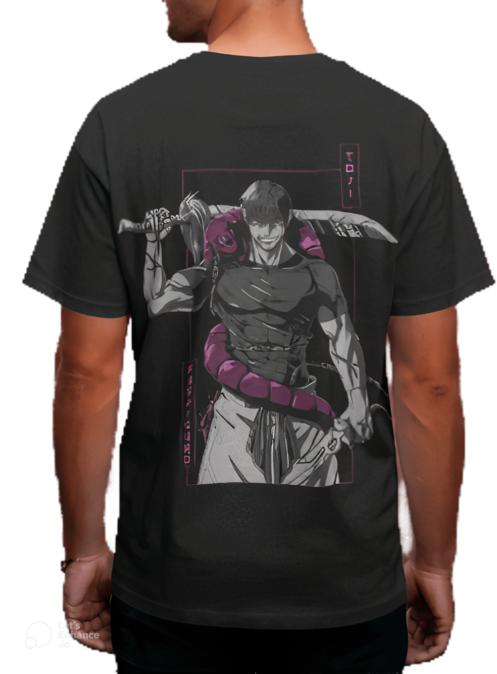 Men’s Anime Back Print Tee – TOJI