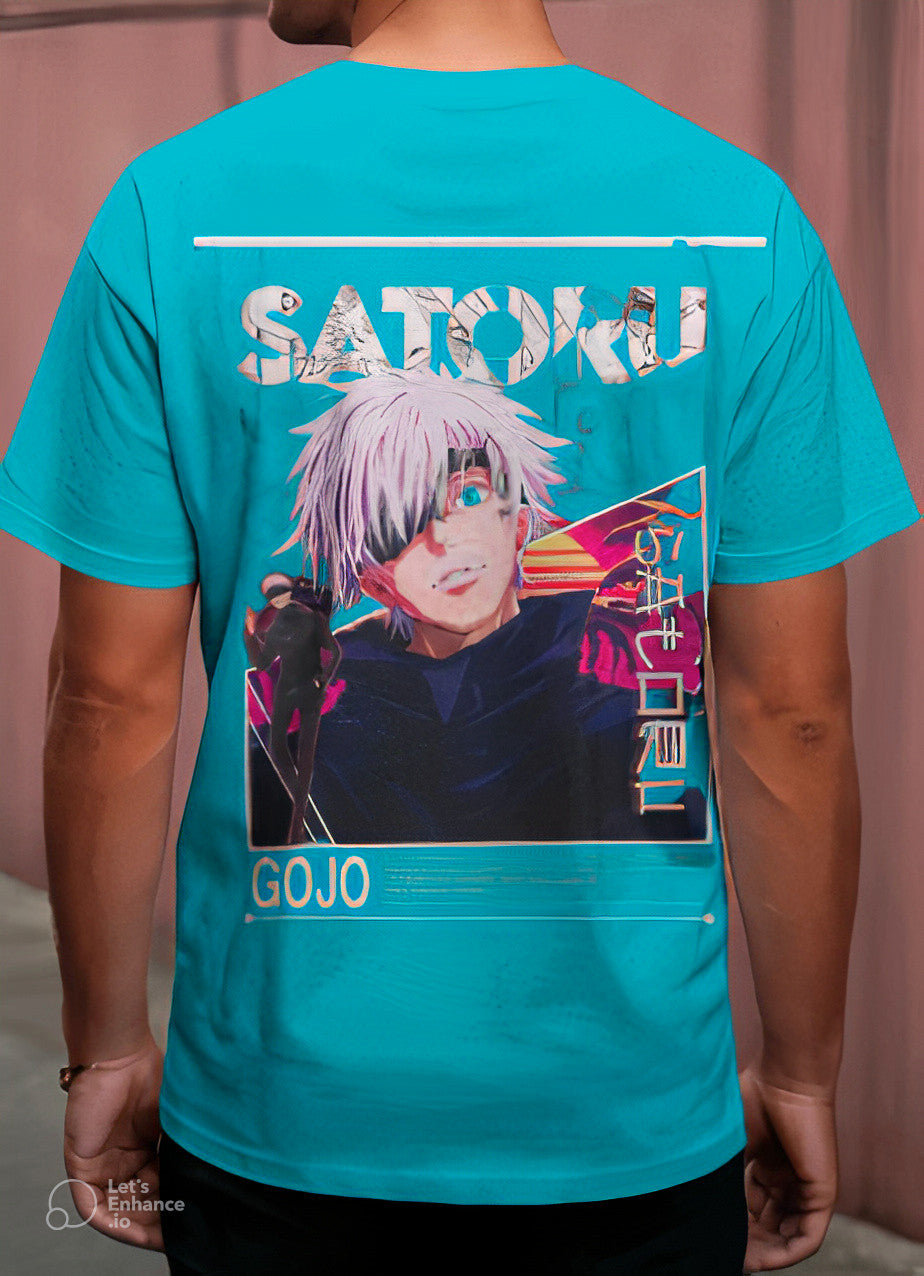 Satoru Gojo – Neon Strike Anime T-Shirt