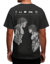 BAKI vs YUJIRO  Oversized Black T-Shirt