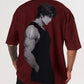 Anime Fighter Oversized Graphic T-Shirt