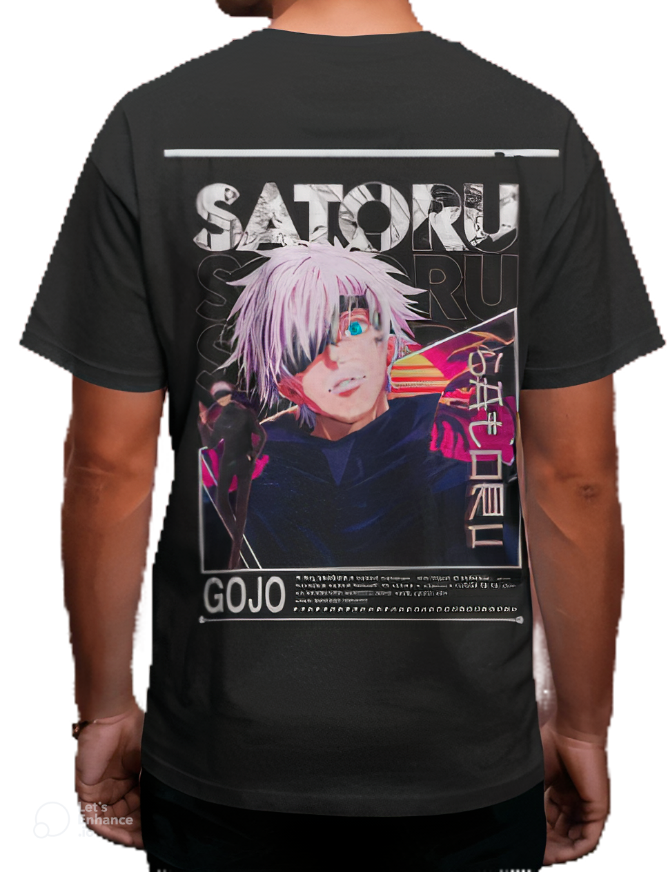 Satoru Gojo – Neon Strike Anime T-Shirt