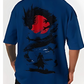 Samurai & Dragon Oversized Graphic T-Shirt
