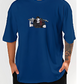 Samurai & Dragon Oversized Graphic T-Shirt