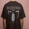 "Left It All Behind" Oversized Black T-Shirt